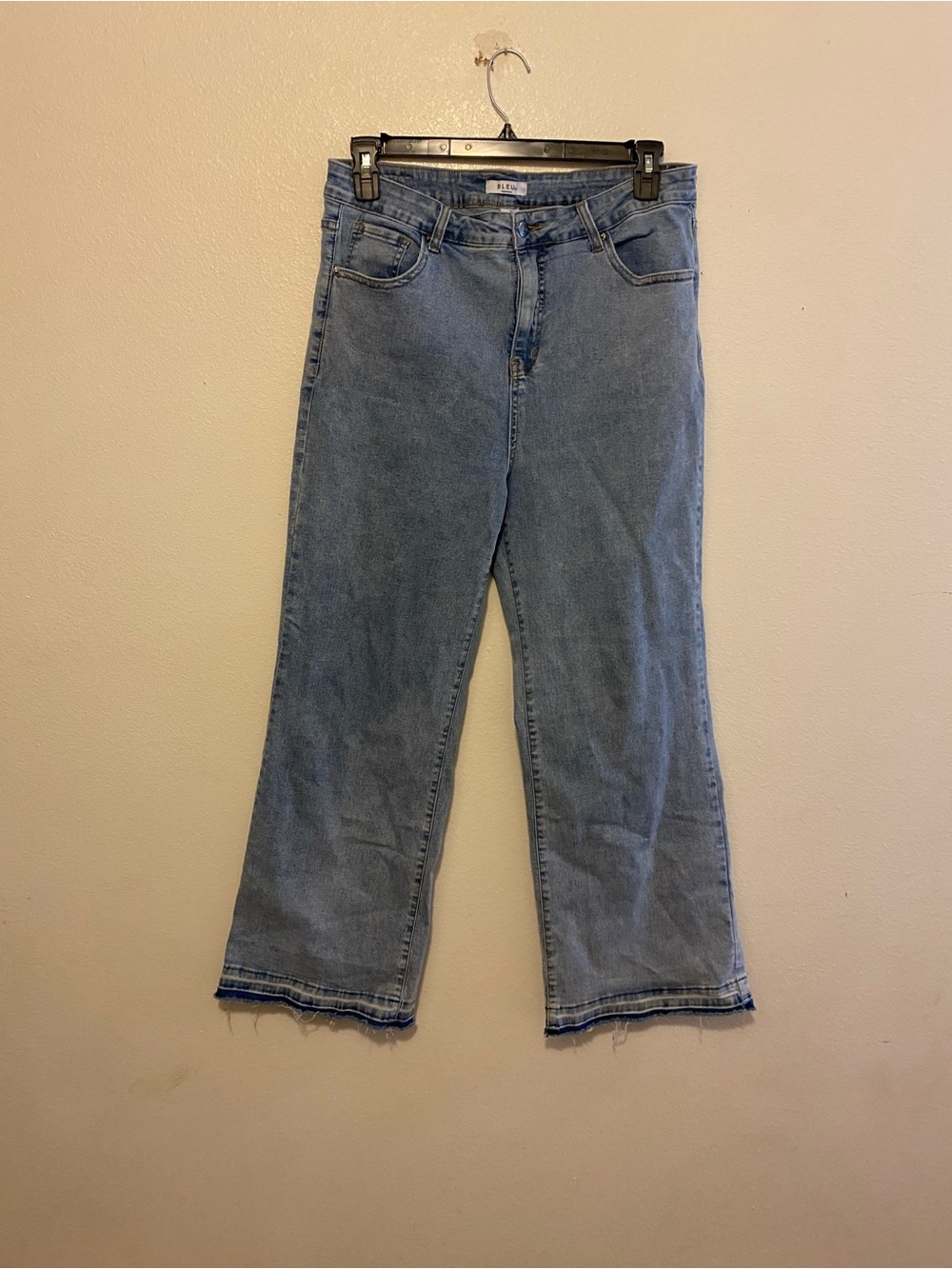 Women's Light Blue Wide-Leg Denim Jeans